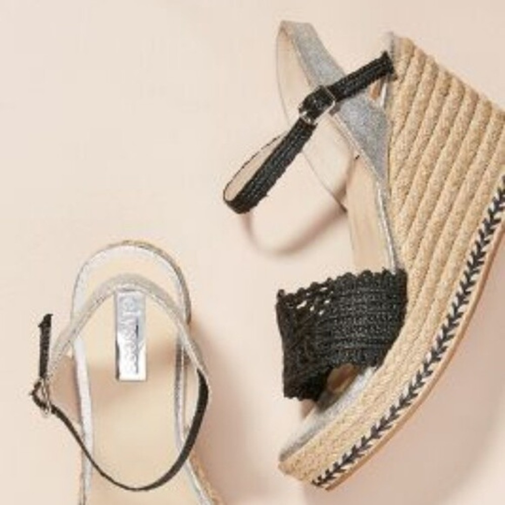 New Anthropologie ELYSESS VERDE WEDGE shoes 9